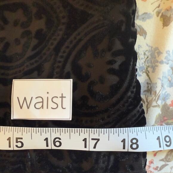 Womens Black Velvet Burnout Mini Dress Small Whimsigoth Dark Fairy Grunge Vamp - Picture 7 of 12